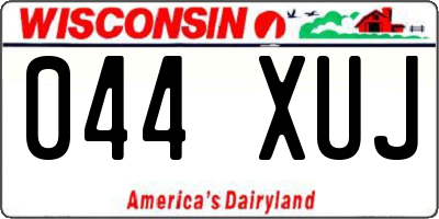 WI license plate 044XUJ