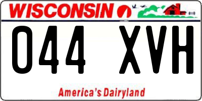 WI license plate 044XVH