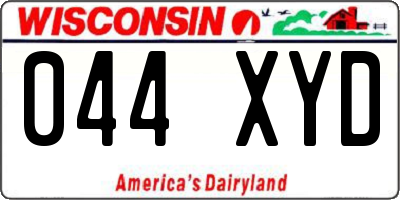 WI license plate 044XYD