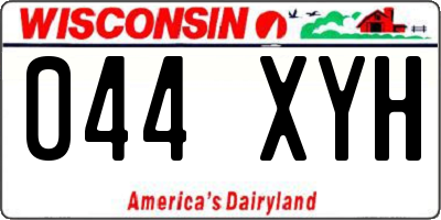 WI license plate 044XYH
