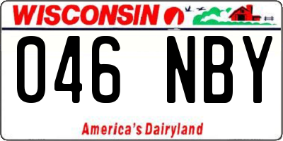 WI license plate 046NBY
