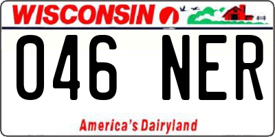 WI license plate 046NER