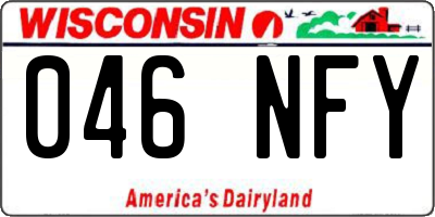 WI license plate 046NFY