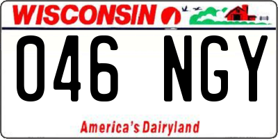 WI license plate 046NGY