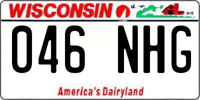 WI license plate 046NHG