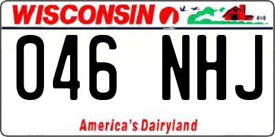 WI license plate 046NHJ