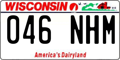 WI license plate 046NHM