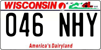 WI license plate 046NHY