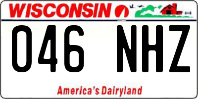 WI license plate 046NHZ