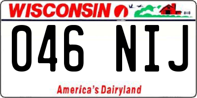 WI license plate 046NIJ
