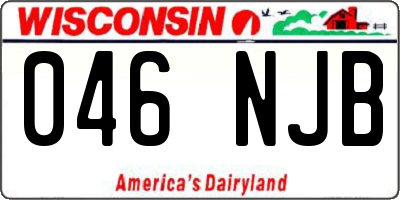 WI license plate 046NJB