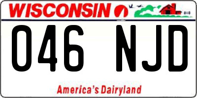 WI license plate 046NJD
