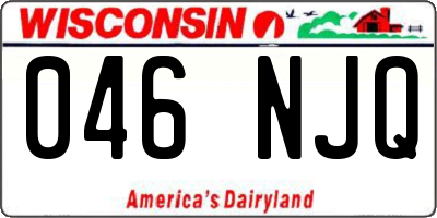 WI license plate 046NJQ