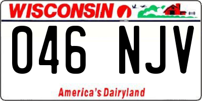 WI license plate 046NJV