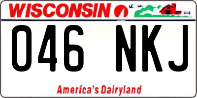 WI license plate 046NKJ