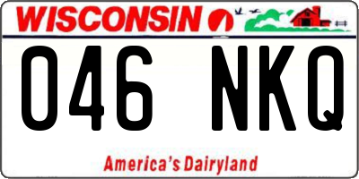 WI license plate 046NKQ