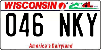 WI license plate 046NKY