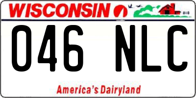 WI license plate 046NLC