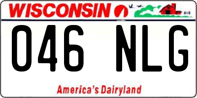 WI license plate 046NLG