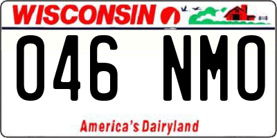 WI license plate 046NMO
