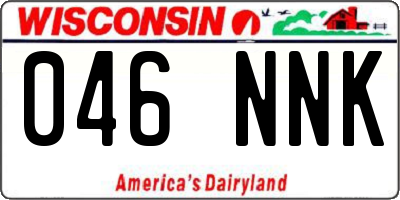 WI license plate 046NNK