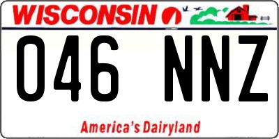 WI license plate 046NNZ