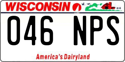 WI license plate 046NPS