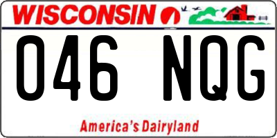 WI license plate 046NQG