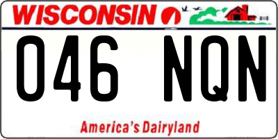 WI license plate 046NQN