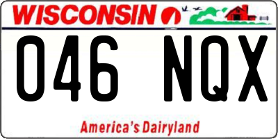 WI license plate 046NQX