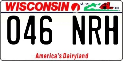 WI license plate 046NRH