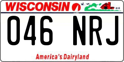 WI license plate 046NRJ