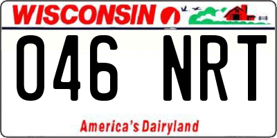 WI license plate 046NRT