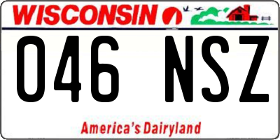 WI license plate 046NSZ