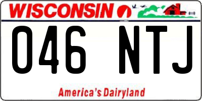 WI license plate 046NTJ