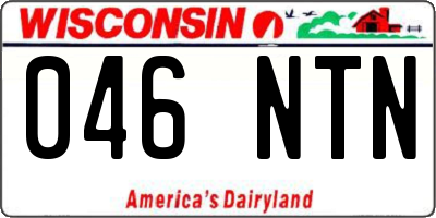 WI license plate 046NTN