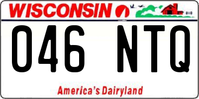 WI license plate 046NTQ