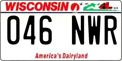 WI license plate 046NWR