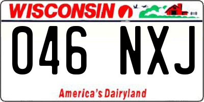 WI license plate 046NXJ