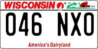 WI license plate 046NXO