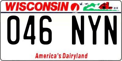 WI license plate 046NYN