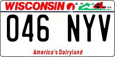 WI license plate 046NYV