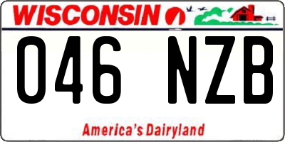WI license plate 046NZB