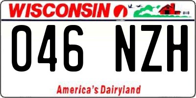 WI license plate 046NZH