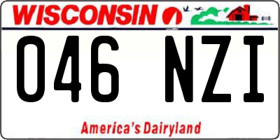 WI license plate 046NZI