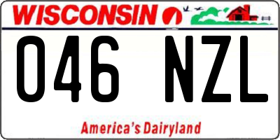 WI license plate 046NZL