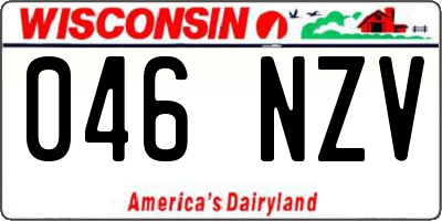 WI license plate 046NZV
