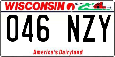 WI license plate 046NZY