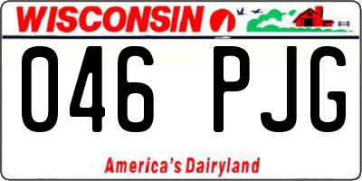 WI license plate 046PJG