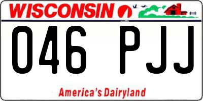 WI license plate 046PJJ